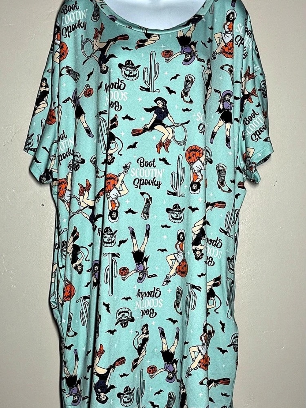Way to Celebrate Halloween Print Sleep Dress Size 3X